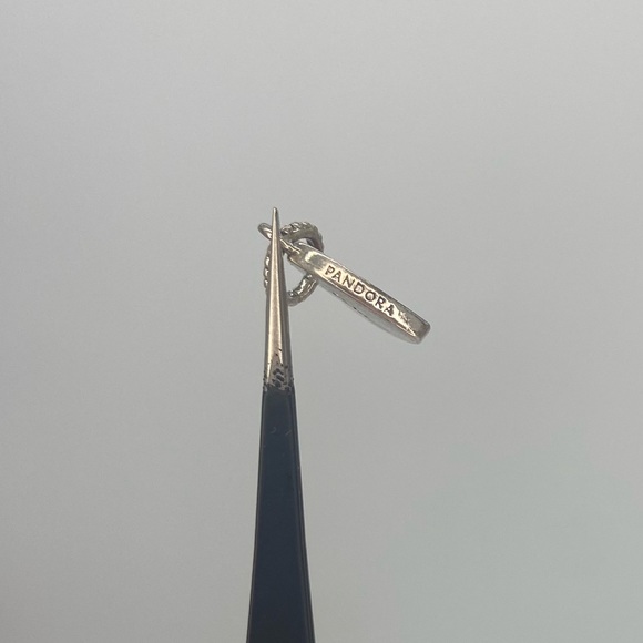 Pandora Asymmetrical Heart of Love Enamel and Sterling Silver Charm - Picture 6 of 7